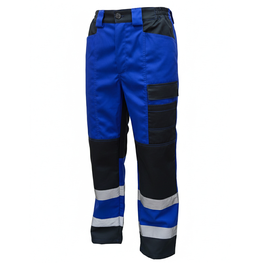 Костюм летний мужской Модель-102, синий с черным и флуоресцентным желтым thumbnail 8