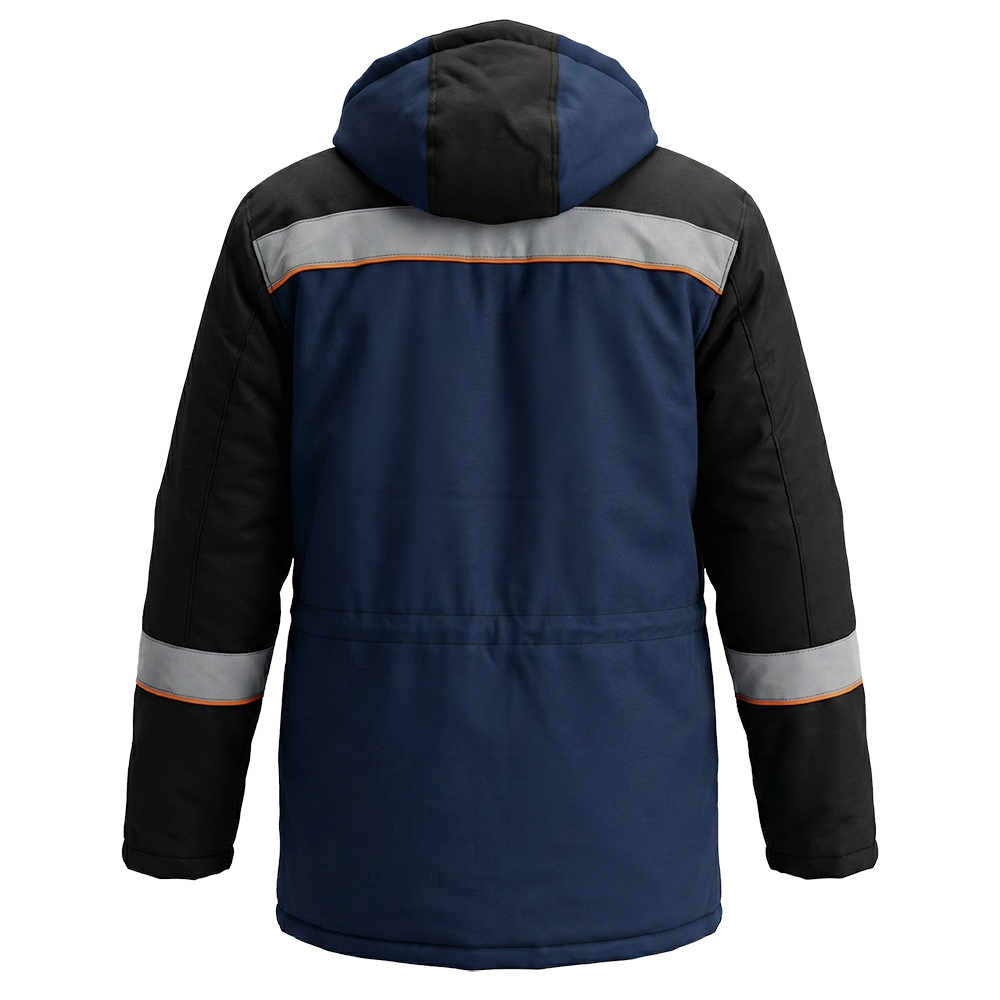 Куртка зимняя мужская Модель-305, темно-синяя с черным thumbnail 2