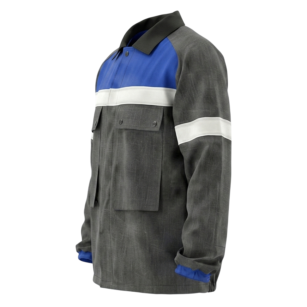 Костюм летний мужской шахтерский Модель-119, темно-серый с синим thumbnail 11