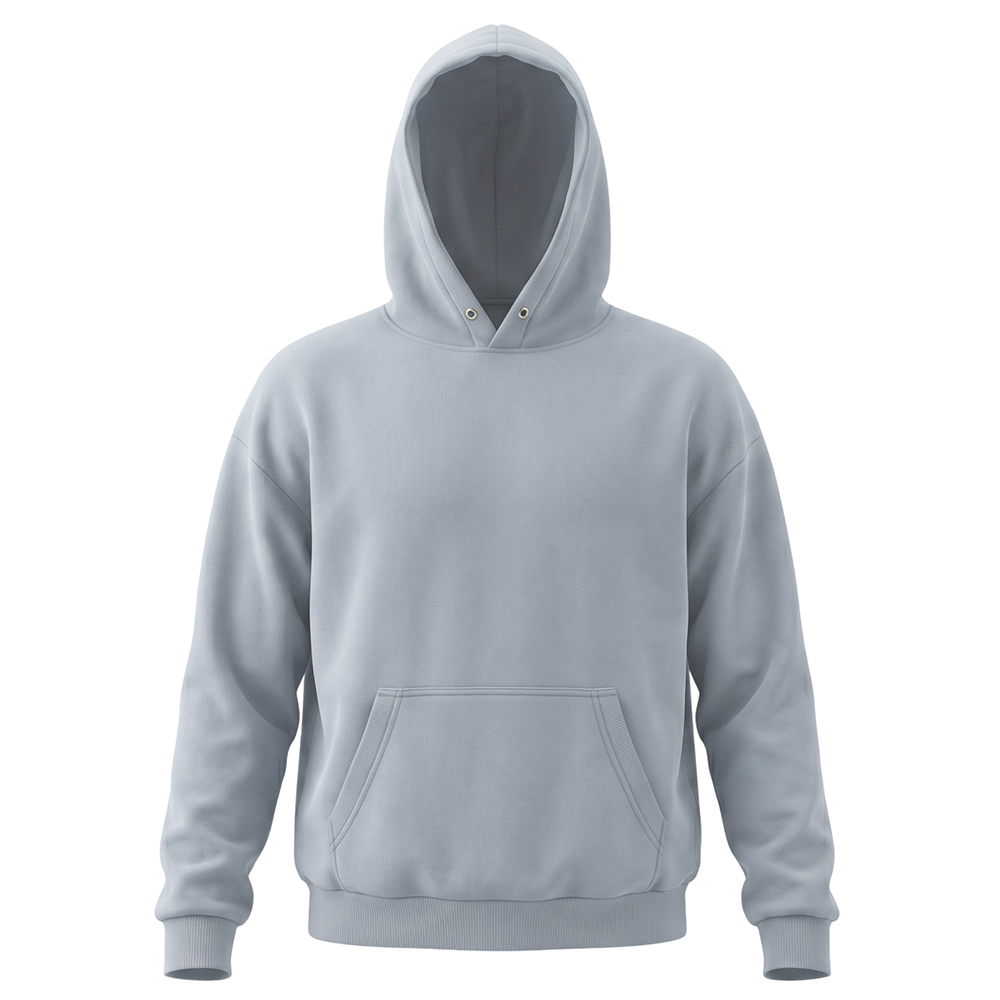 Худи оверсайз Модель-501, светлый серо-голубой thumbnail 3