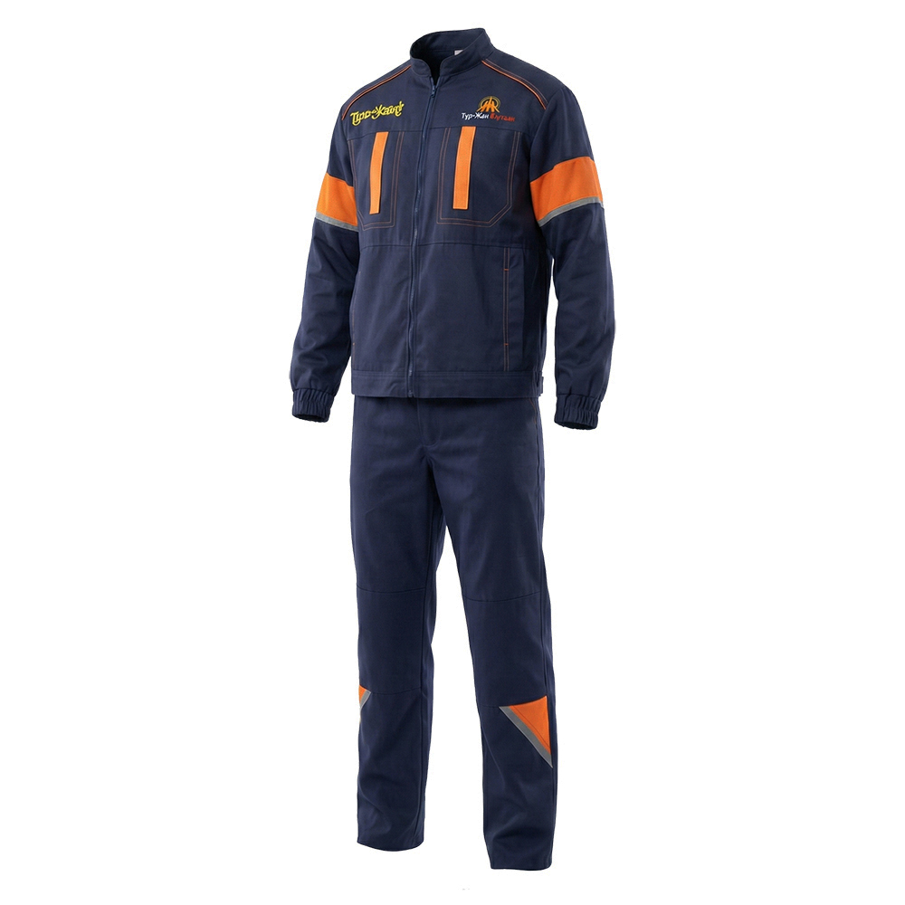Костюм летний мужской Модель-101, темно-синий с оранжевым thumbnail 2