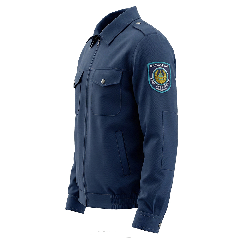 Комплект летний куртка и рубашка мужская Модель-112, темно-синий thumbnail 3