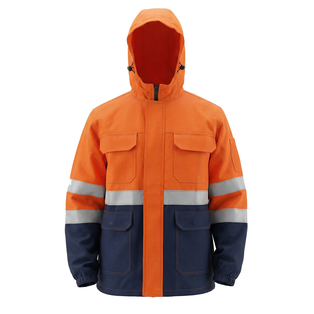 Куртка демисезонная мужская Модель-202, темно-синяя с оранжевым thumbnail 3