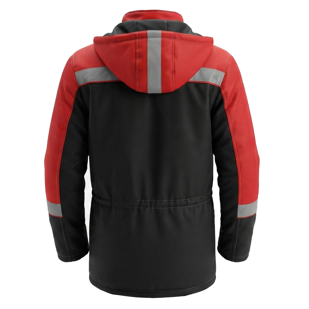 Куртка зимняя мужская Модель-304, черная с красным thumbnail 2