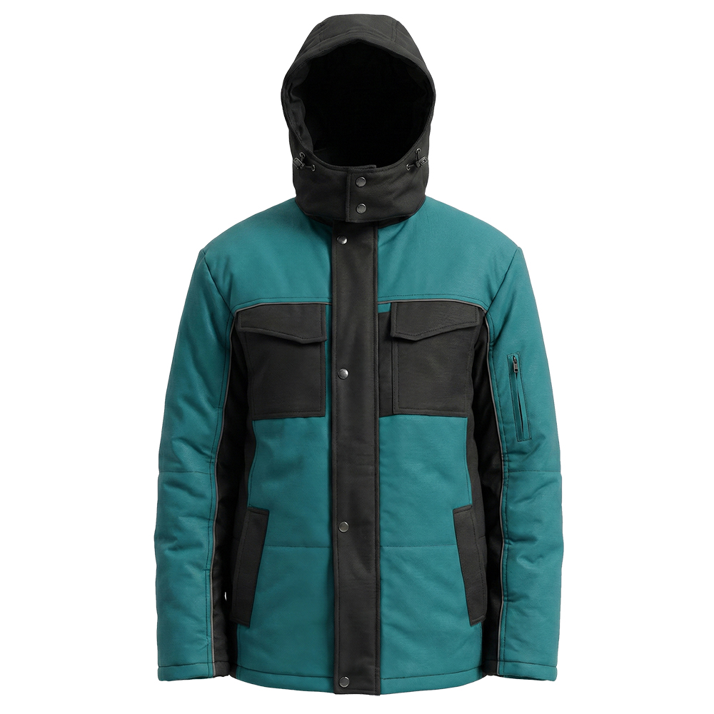 Костюм зимний мужской Модель-307, бирюзовый с черным thumbnail 5