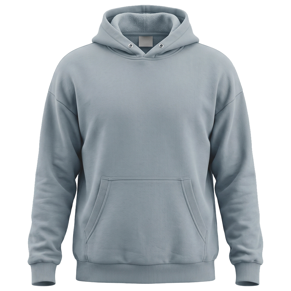 Худи оверсайз Модель-501, светлый серо-голубой