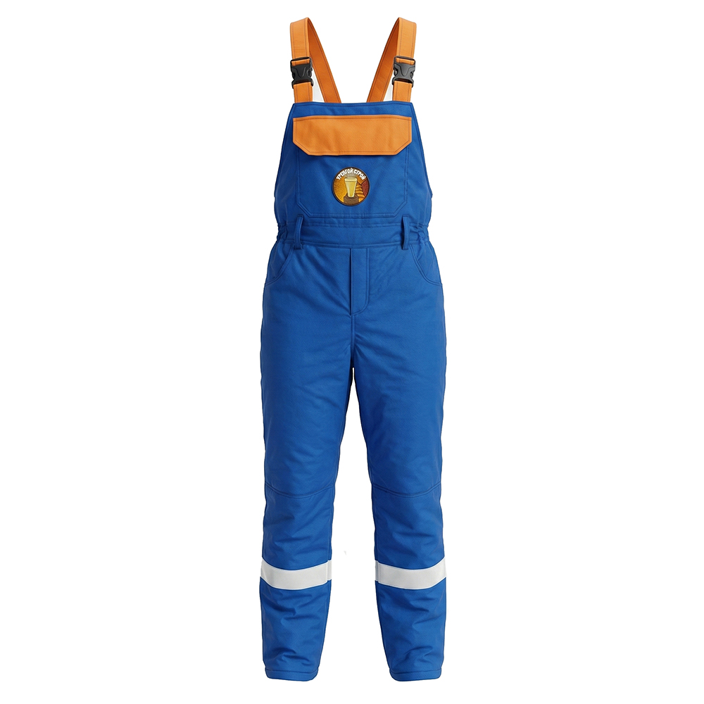 Костюм зимний мужской Модель-301, васильковый с оранжевым thumbnail 10