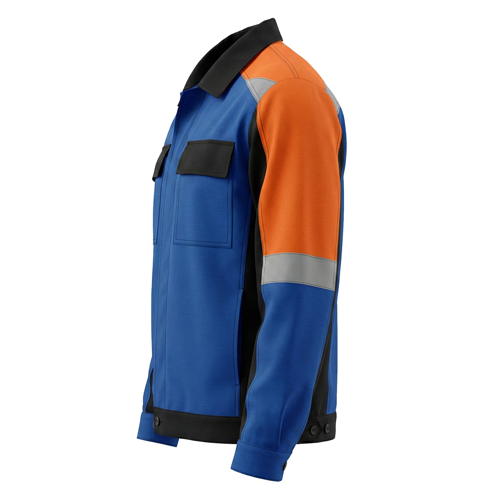 Костюм летний мужской Модель-110, васильковый с оранжевым и черным thumbnail 7