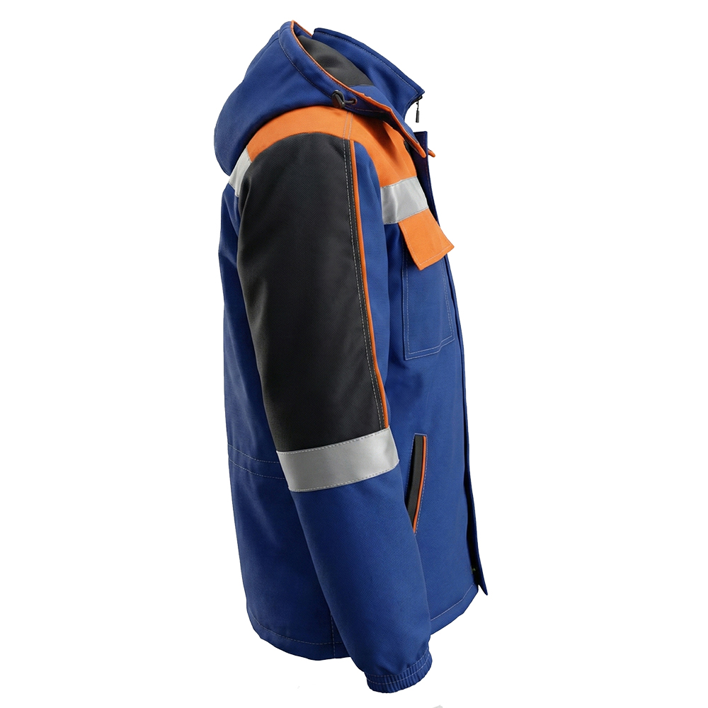 Куртка зимняя мужская Модель-303, темно-синяя с черным и оранжевым thumbnail 5
