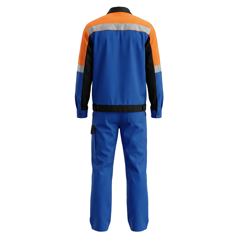 Костюм летний мужской Модель-110, васильковый с оранжевым и черным thumbnail 2