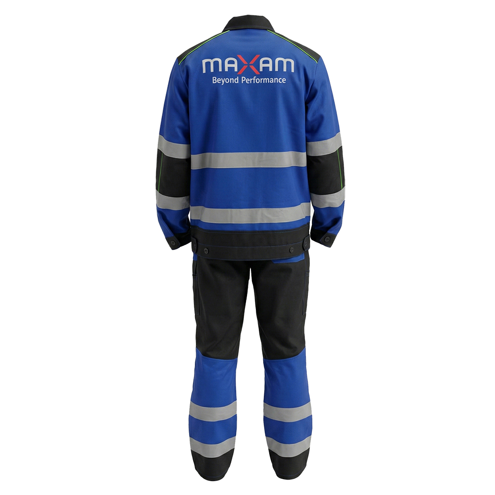 Костюм летний мужской Модель-102, синий с черным и флуоресцентным желтым thumbnail 3