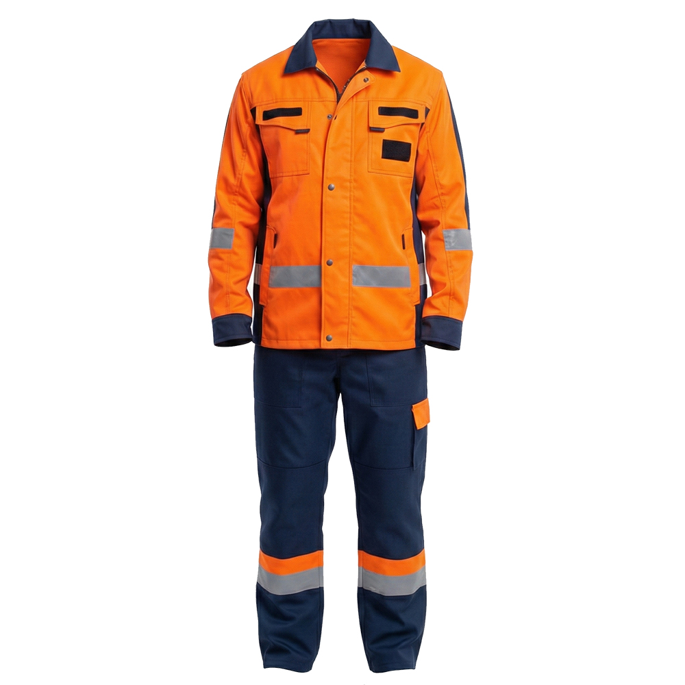 Костюм летний мужской Модель-104, оранжевый с темно-синим thumbnail 3