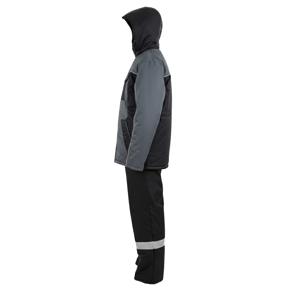 Костюм зимний мужской Модель-309, серый с черным thumbnail 4