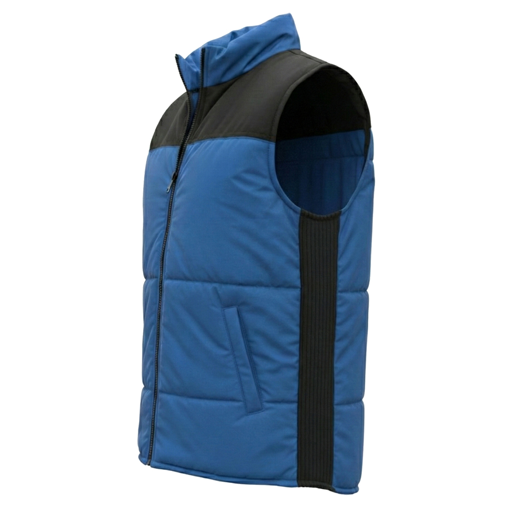 Жилет утепленный Модель-205, васильковый с черным thumbnail 3