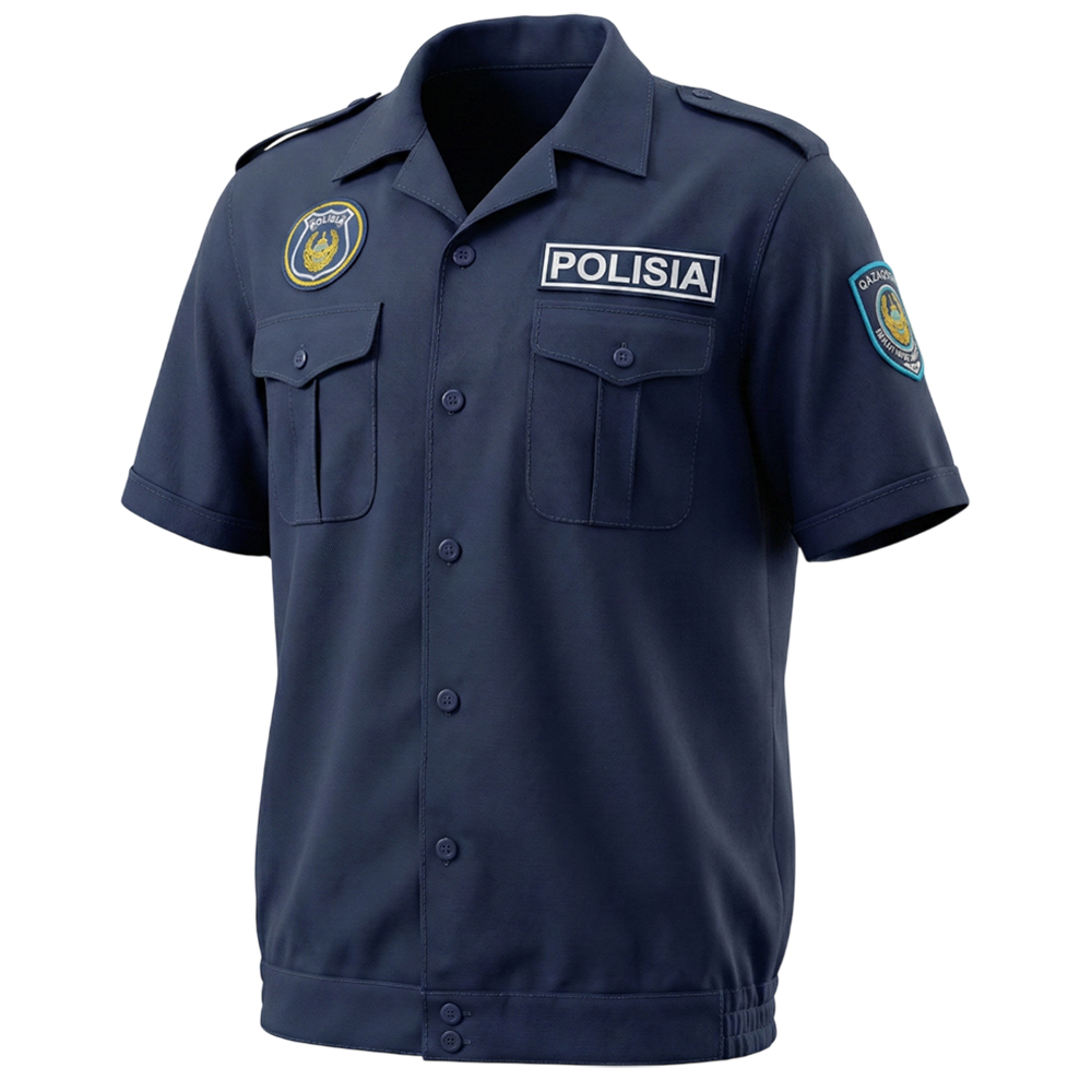 Комплект летний куртка и рубашка мужская Модель-112, темно-синий thumbnail 5