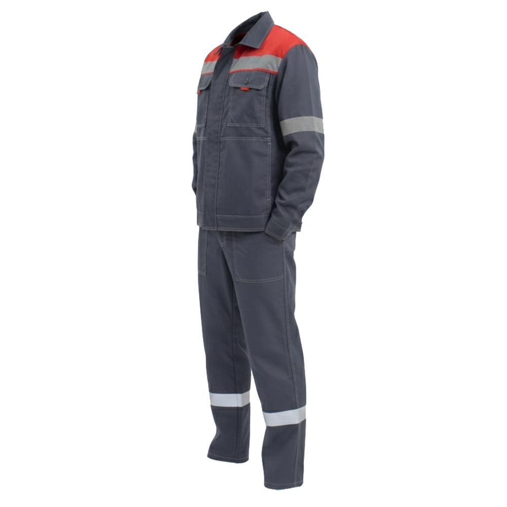 Костюм летний мужской Модель-113, серый с красным thumbnail 3