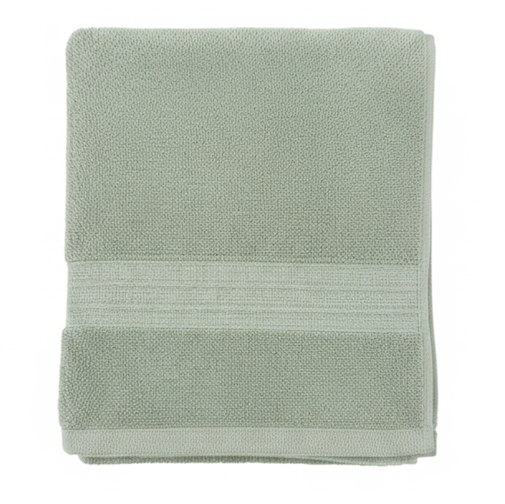 Банное полотенце махровое Модель-407, 140x70 см, светлое серо-зеленое thumbnail 3