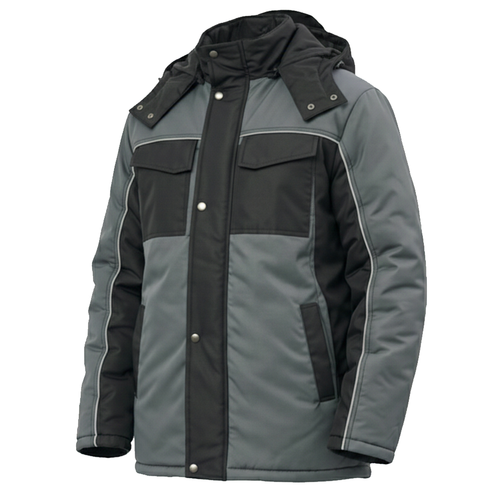 Костюм зимний мужской Модель-309, серый с черным thumbnail 8