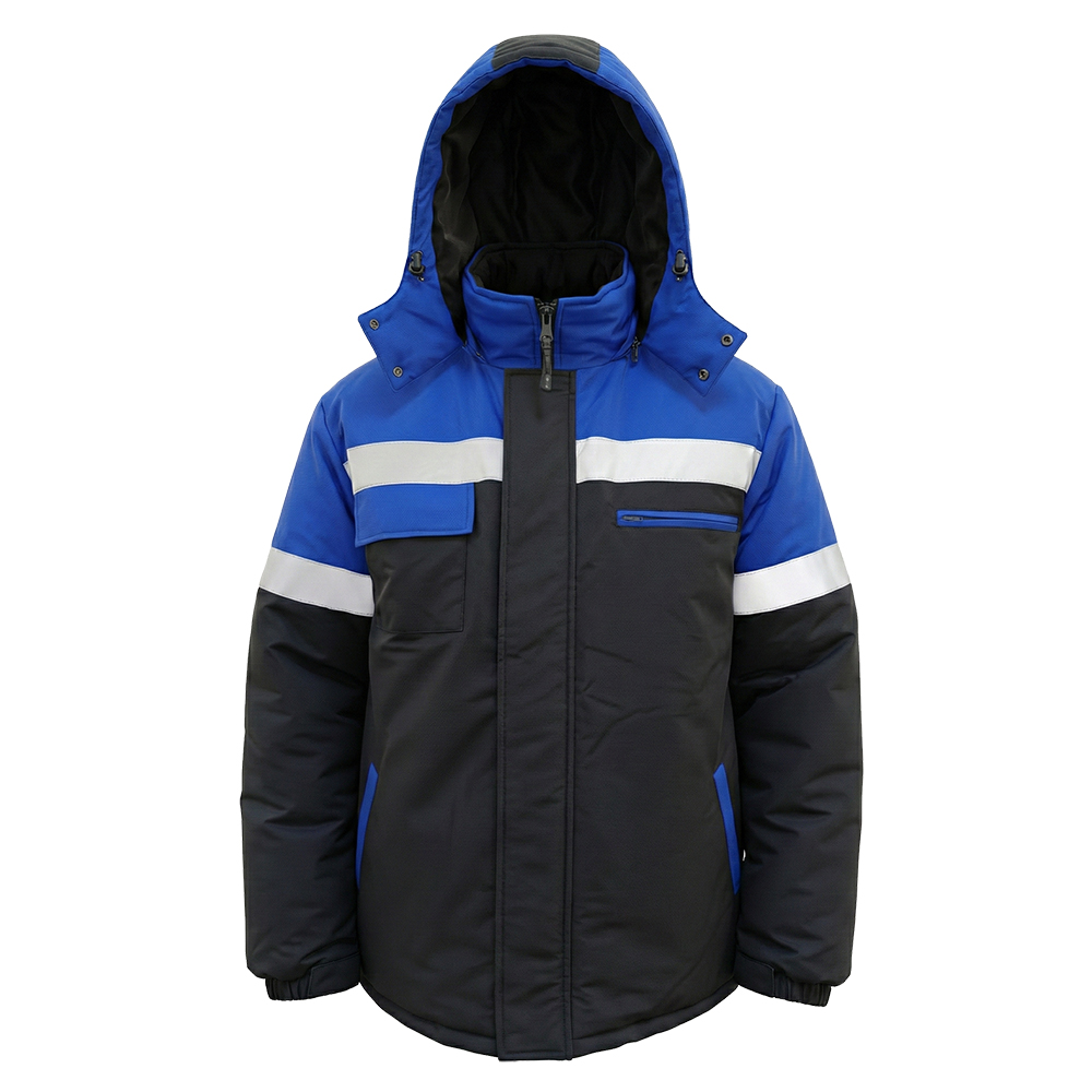 Куртка зимняя мужская Модель-308, синяя с черным thumbnail 6