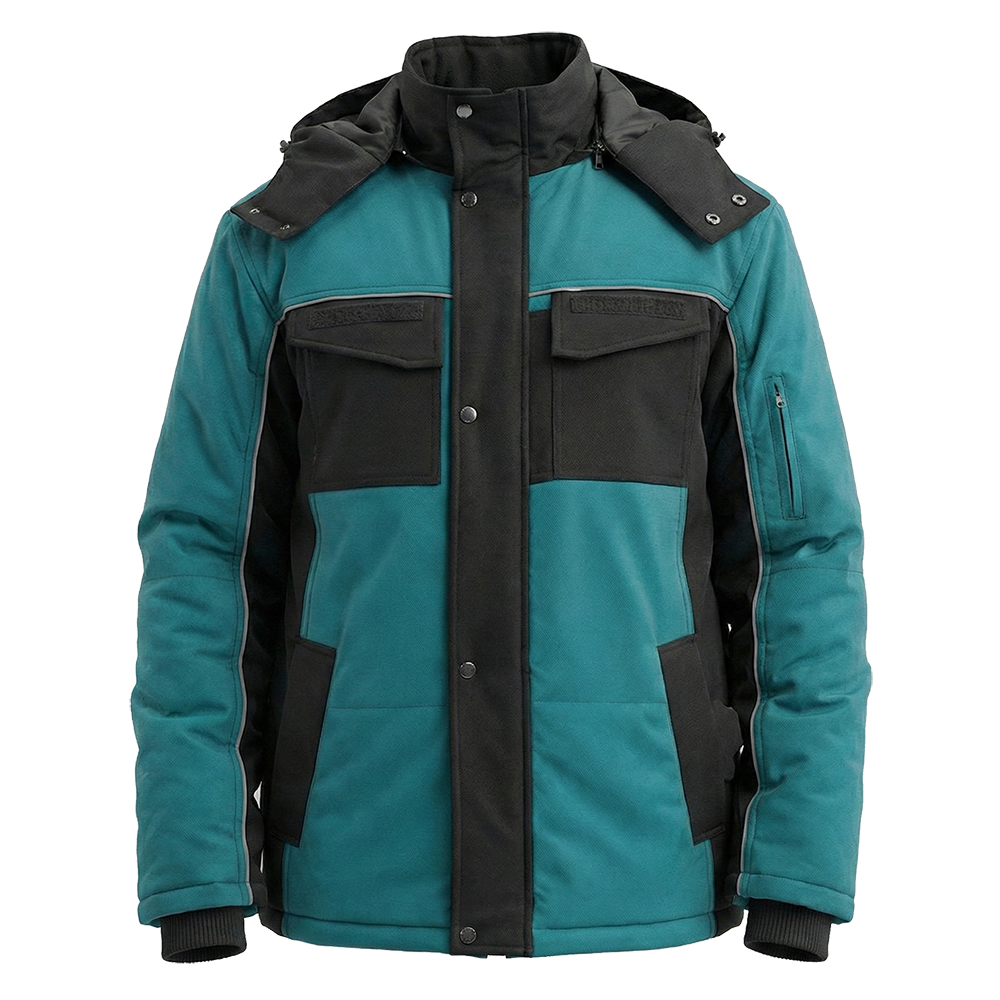 Костюм зимний мужской Модель-307, бирюзовый с черным thumbnail 4