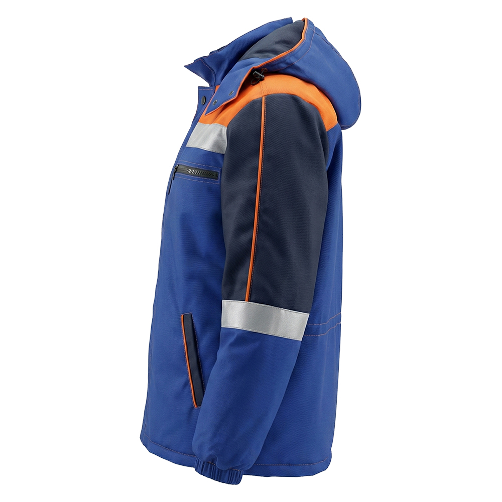 Куртка зимняя мужская Модель-303, темно-синяя с черным и оранжевым thumbnail 7