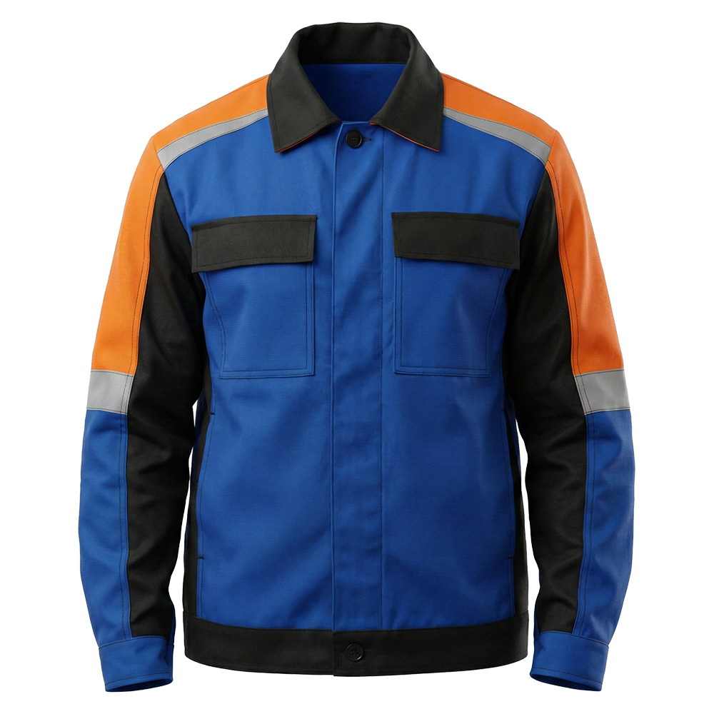 Костюм летний мужской Модель-110, васильковый с оранжевым и черным thumbnail 5