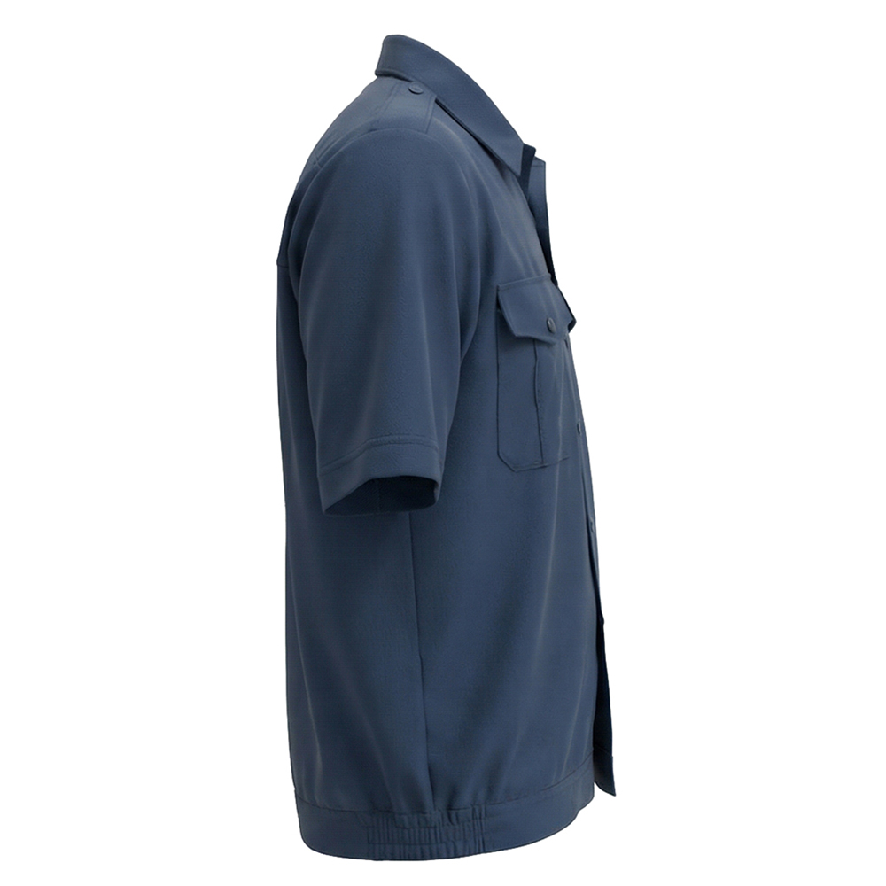 Комплект летний куртка и рубашка мужская Модель-112, темно-синий thumbnail 7