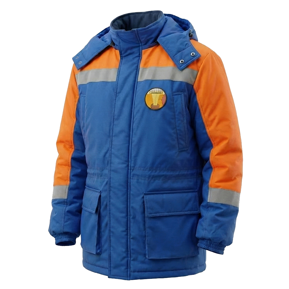 Костюм зимний мужской Модель-301, васильковый с оранжевым thumbnail 6