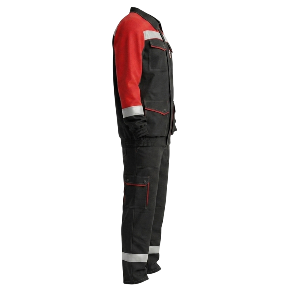 Костюм летний мужской Модель-117, темно-серый с красным thumbnail 3