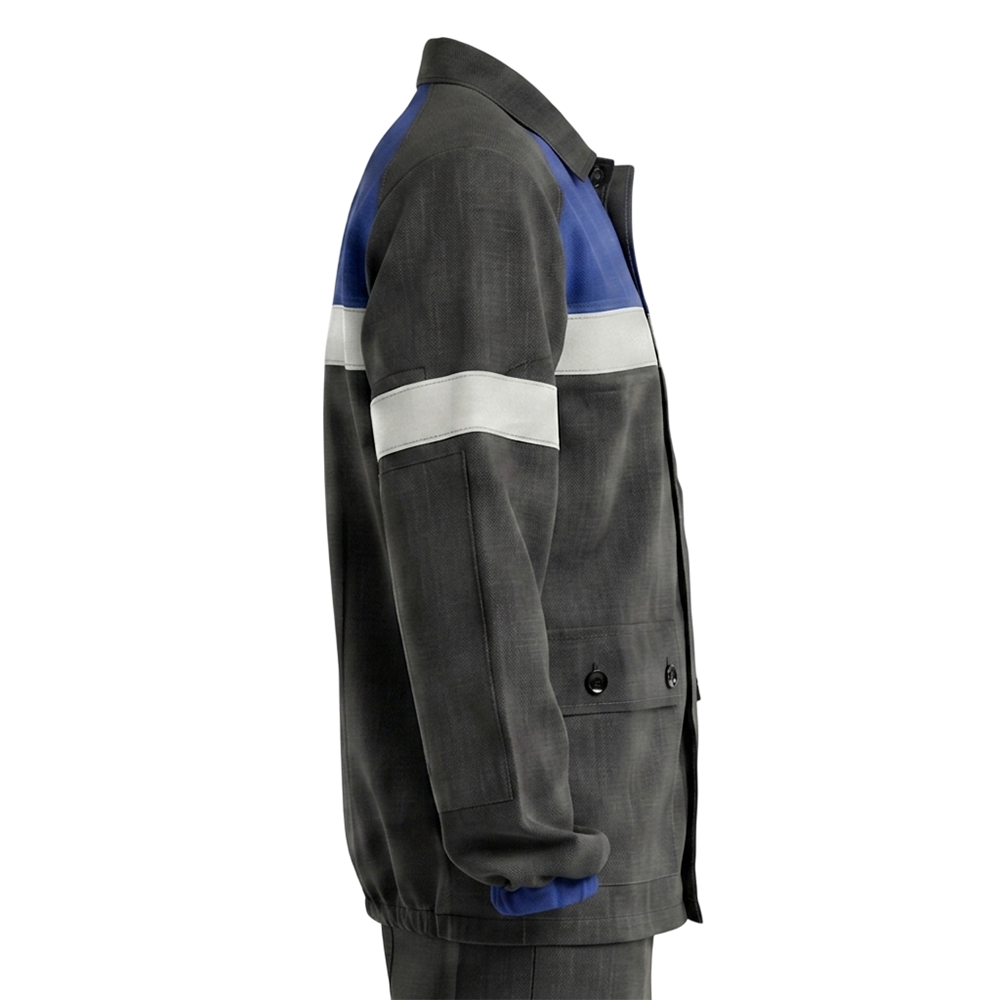 Костюм летний мужской шахтерский Модель-119, темно-серый с синим thumbnail 10