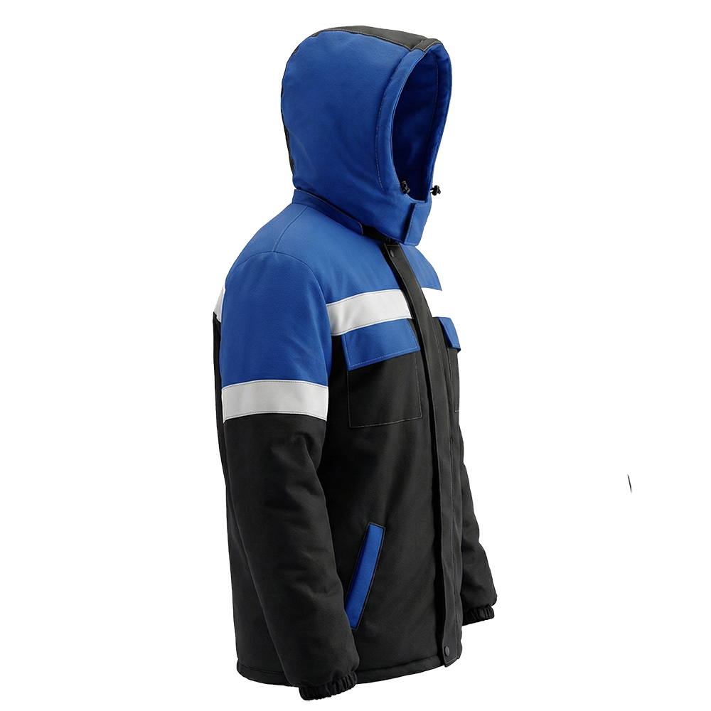 Куртка зимняя мужская Модель-308, синяя с черным thumbnail 7