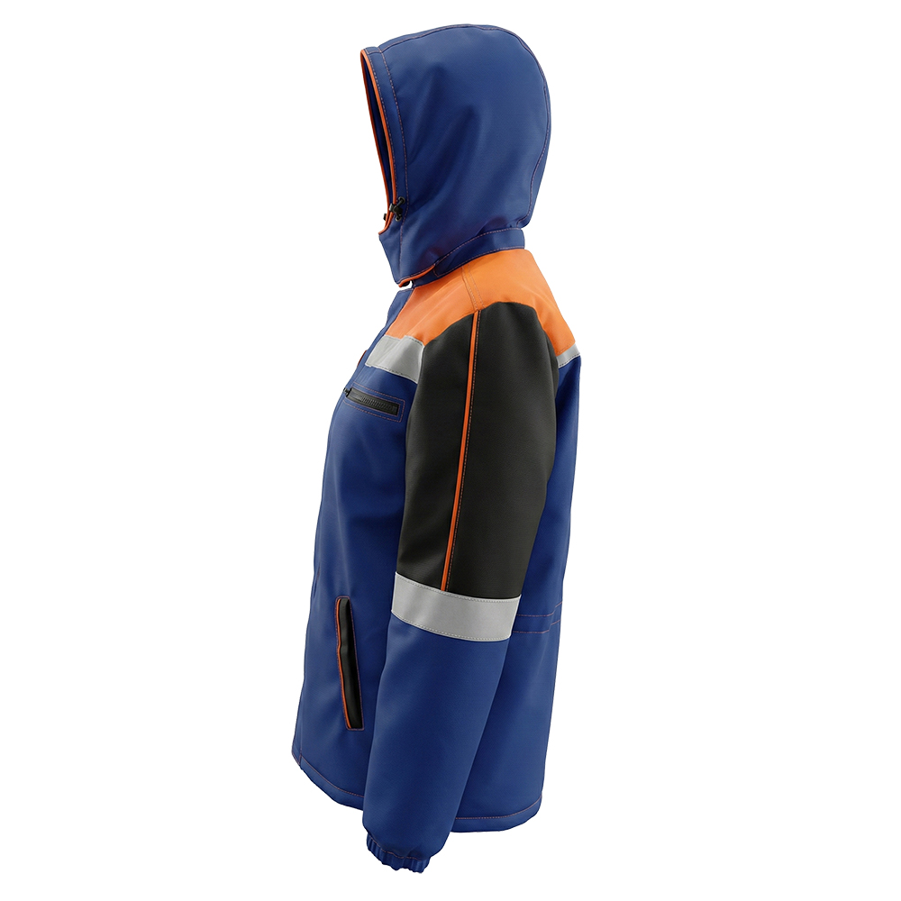 Куртка зимняя мужская Модель-303, темно-синяя с черным и оранжевым thumbnail 8