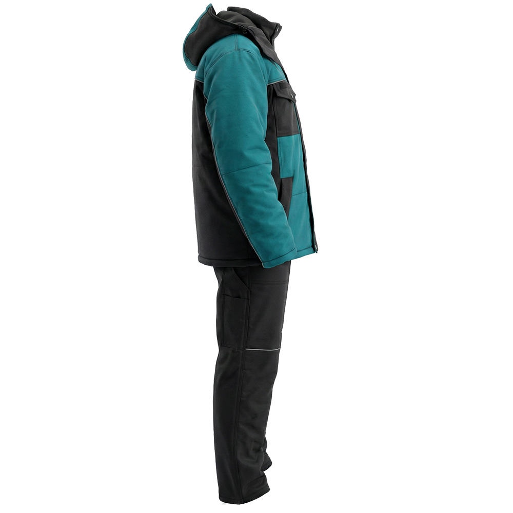 Костюм зимний мужской Модель-307, бирюзовый с черным thumbnail 2