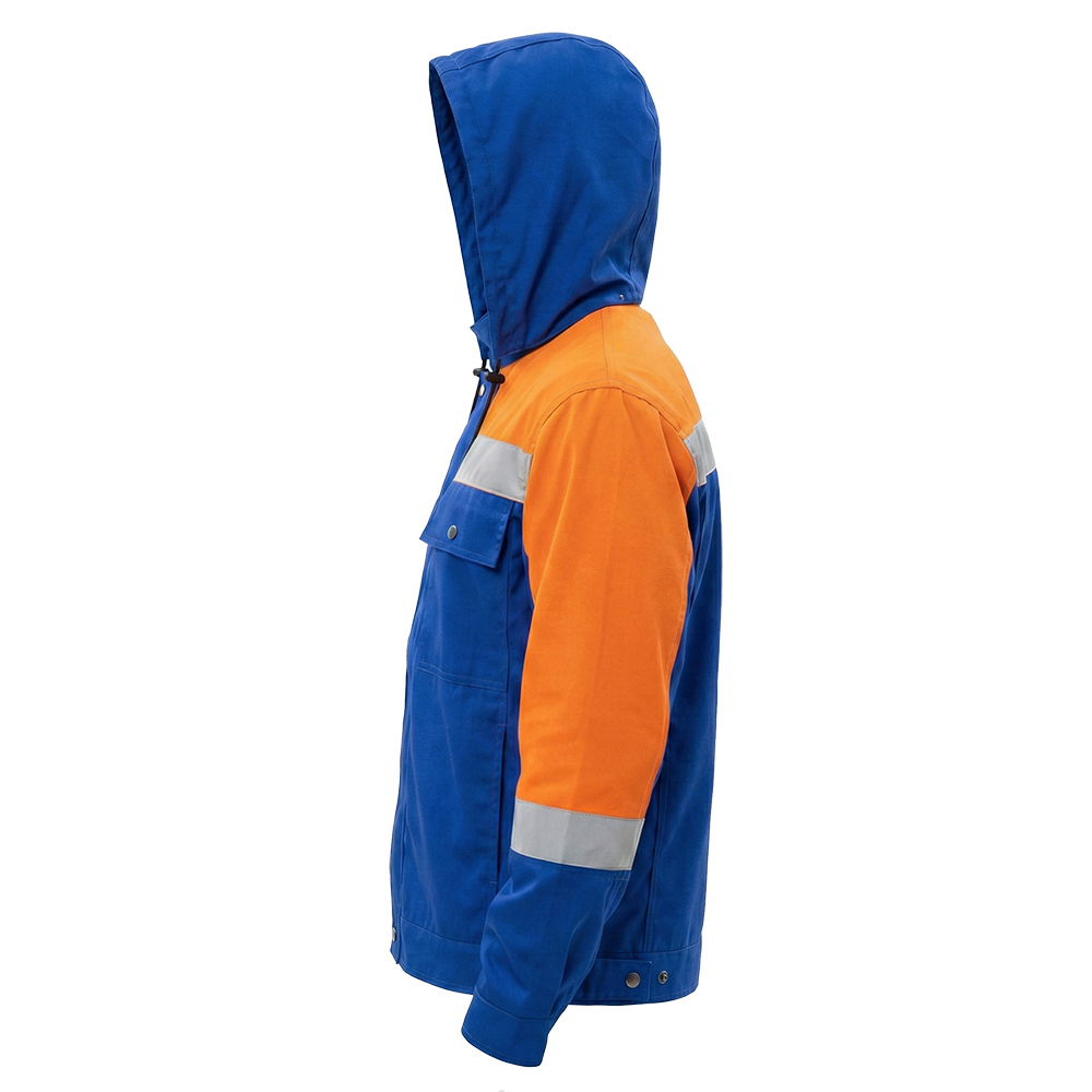 Куртка летняя мужская Модель-116, васильковая с оранжевым thumbnail 5
