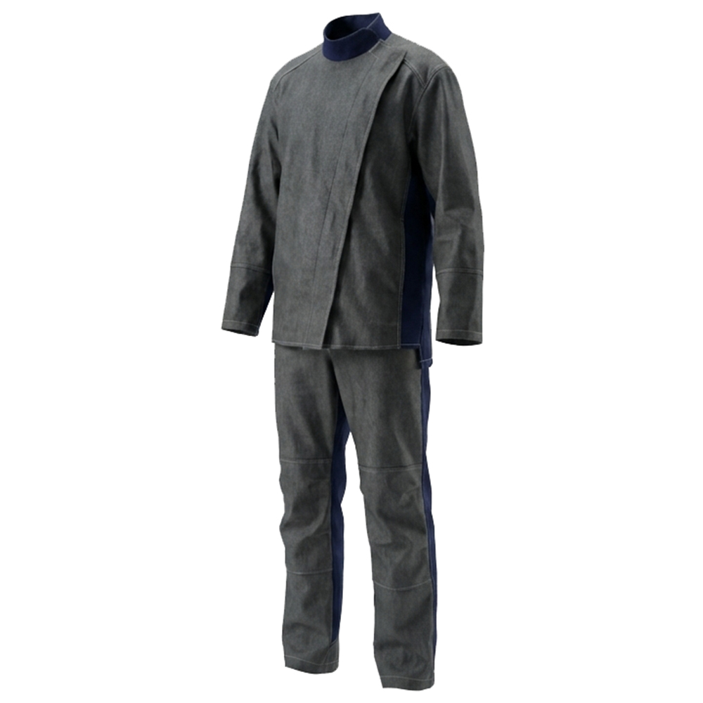 Костюм сварщика Модель-105, серый с темно-синим thumbnail 2