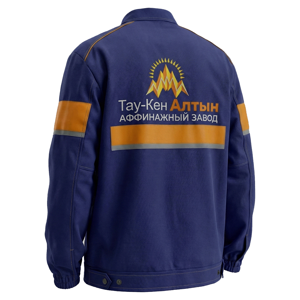 Костюм летний мужской Модель-101, темно-синий с оранжевым thumbnail 5