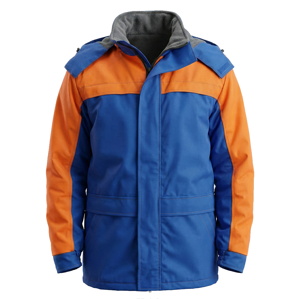 Куртка демисезонная мужская Модель-206, васильковая с оранжевым thumbnail 2