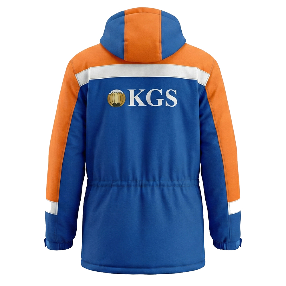 Костюм зимний мужской Модель-301, васильковый с оранжевым thumbnail 7